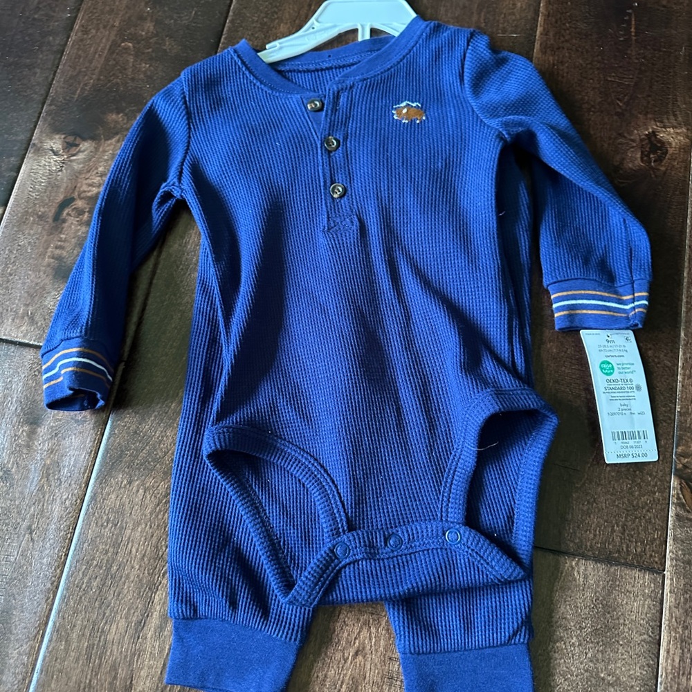Carter's Royal Blue Long Sleeve Bodysuit